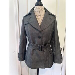 Banana Republic Women’s Sz 4 Houndstooth Blazer with Buckle Sash Workwear Office